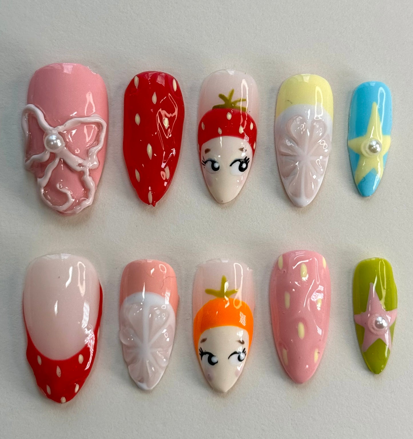 Press on nails| Sony angel inspired