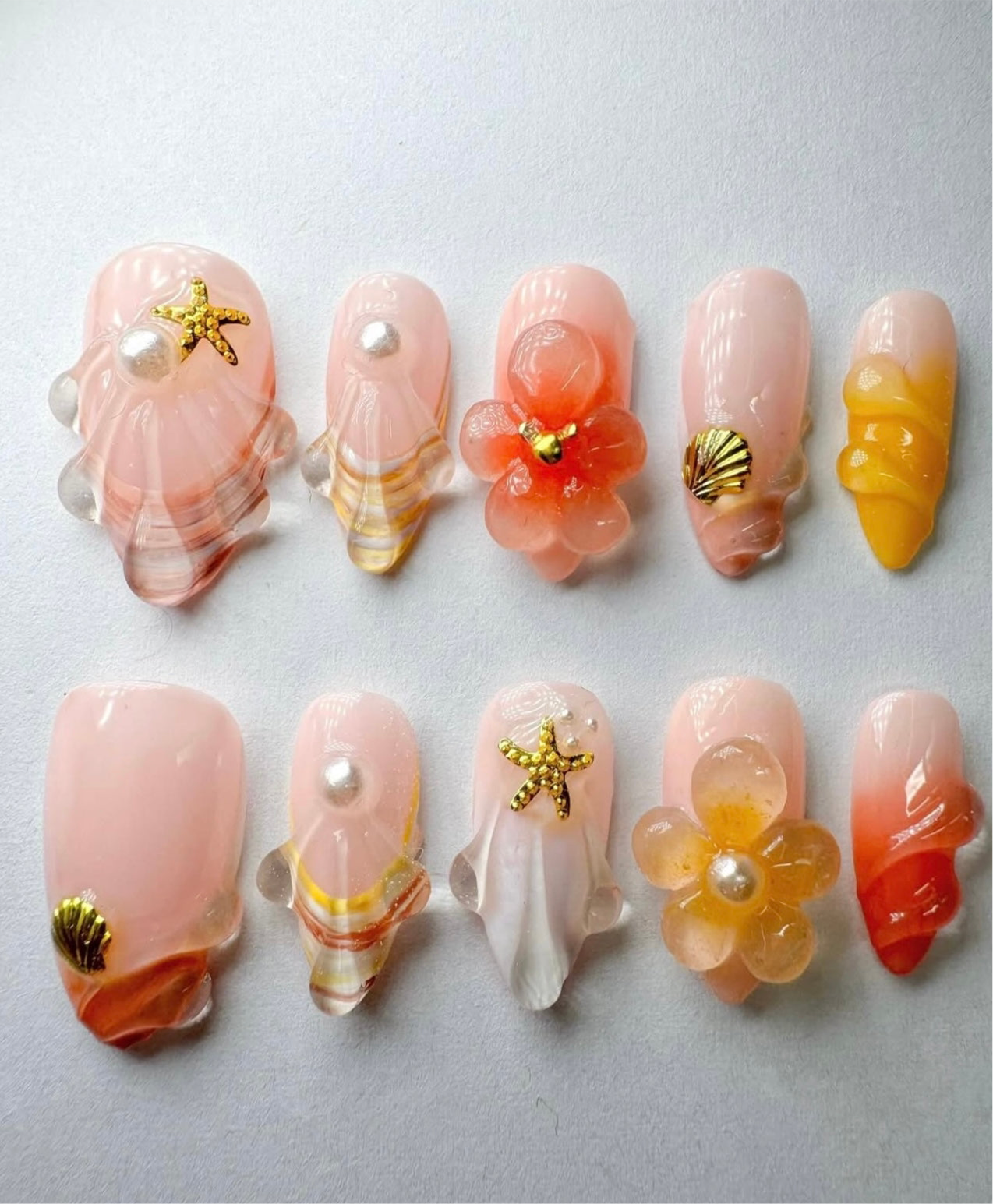 Press on nails| underwater treasures set