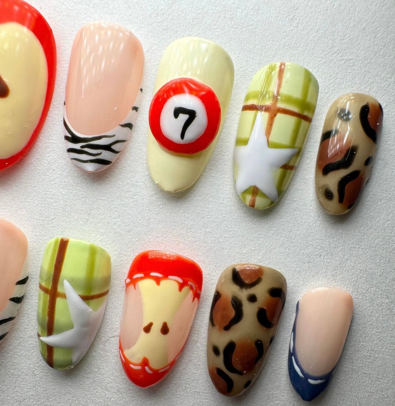 Press on nails| Cool girl set