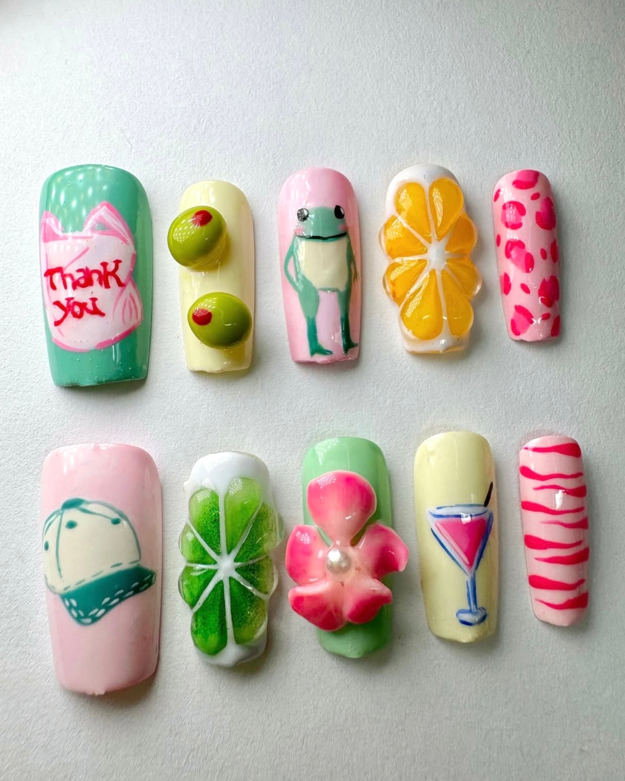 Press on nails| Happy go lucky