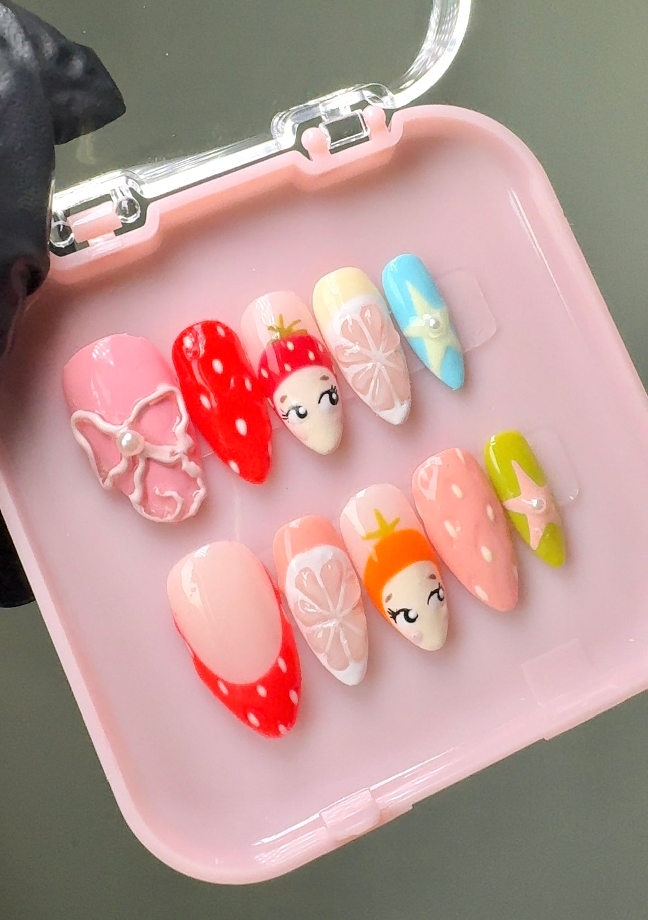 Press on nails| Sony angel inspired