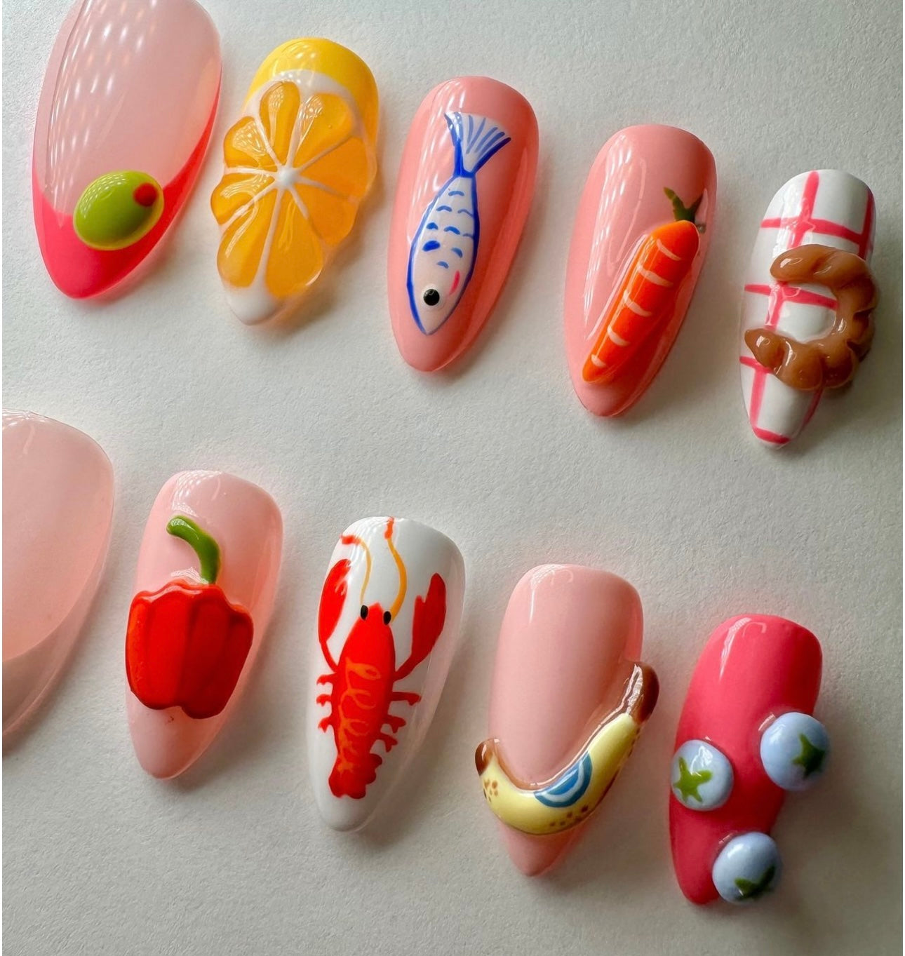 Press on nails| Hello sunshine set