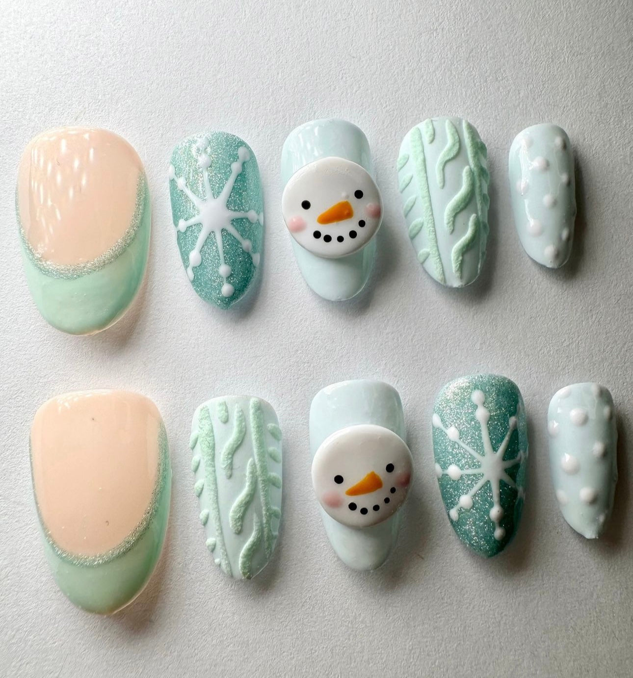 Press on nails| Winter Wonderland