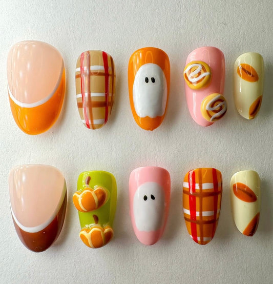 Press on nails| Hello Fall