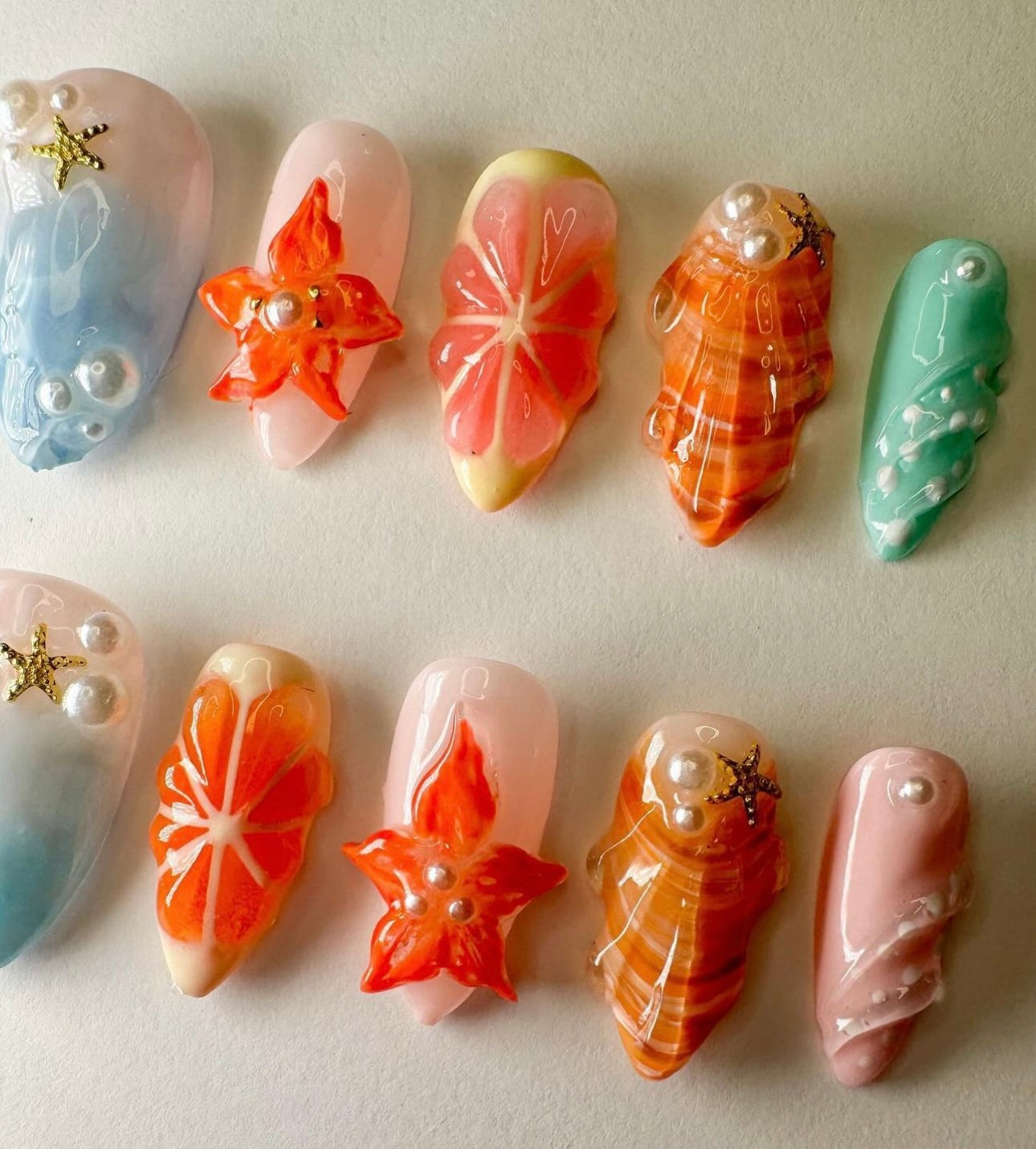 Press on nails| Mermaid dreams