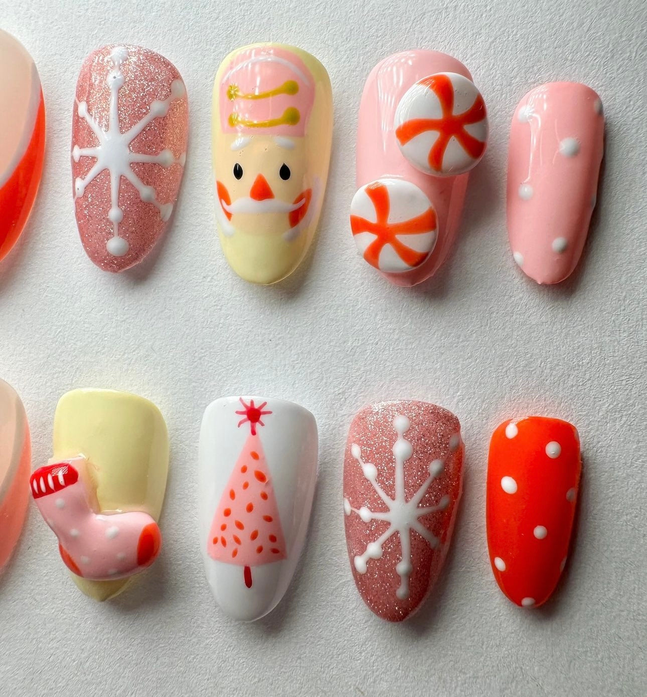 Press on nails| Christmas lane