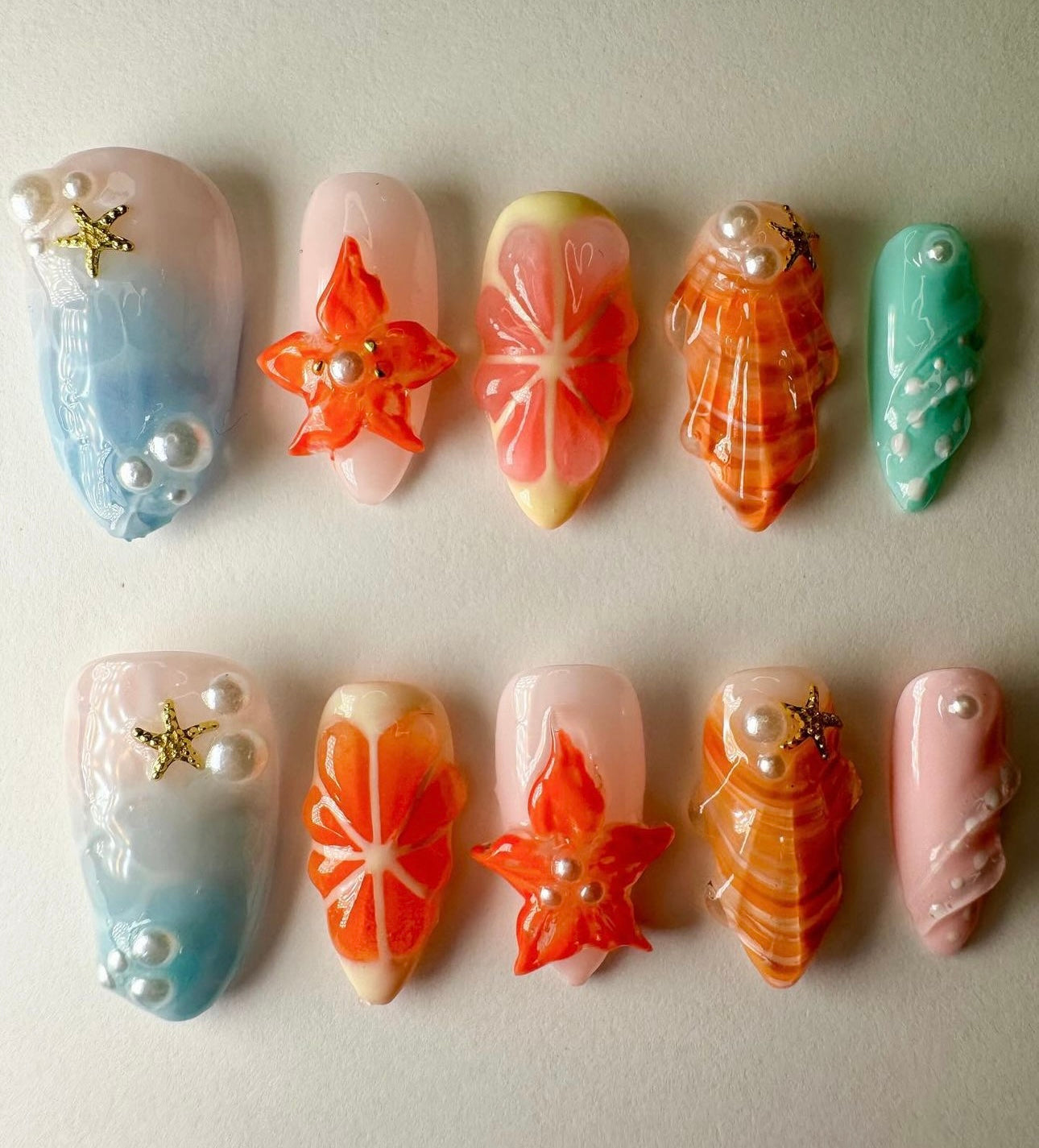 Press on nails| Mermaid dreams