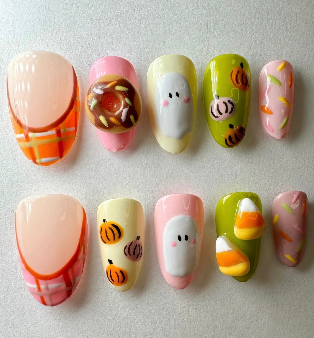 Press on nails| Halloween sweet tooth