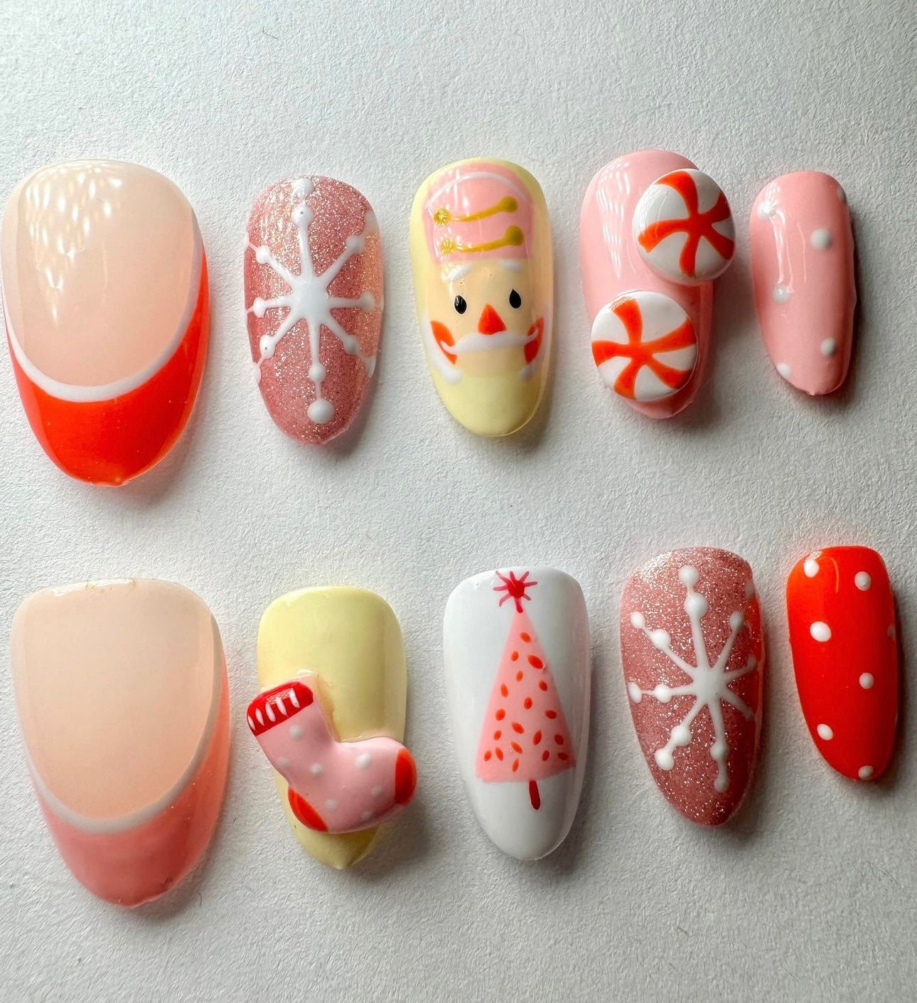 Press on nails| Christmas lane