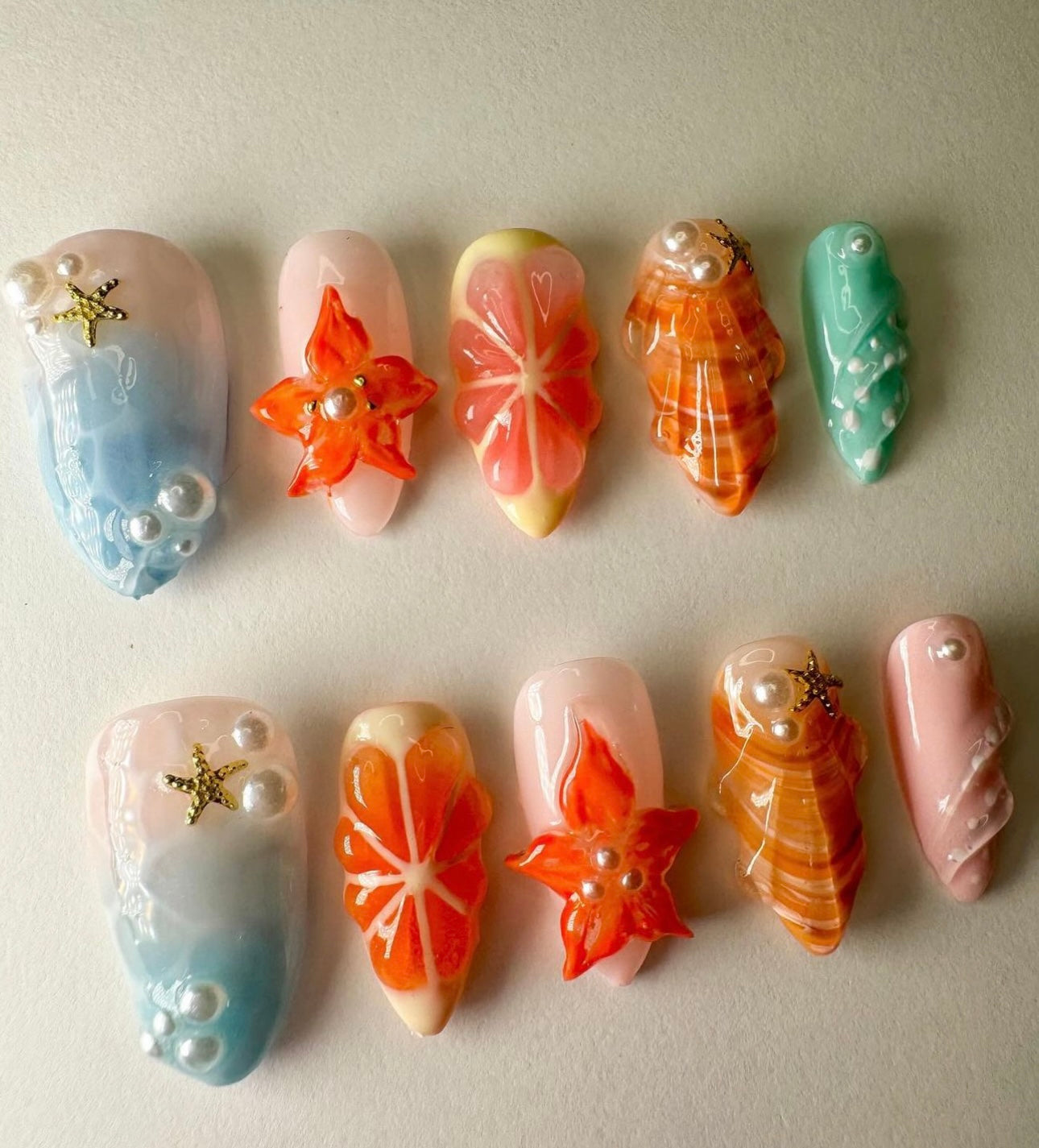 Press on nails| Mermaid dreams