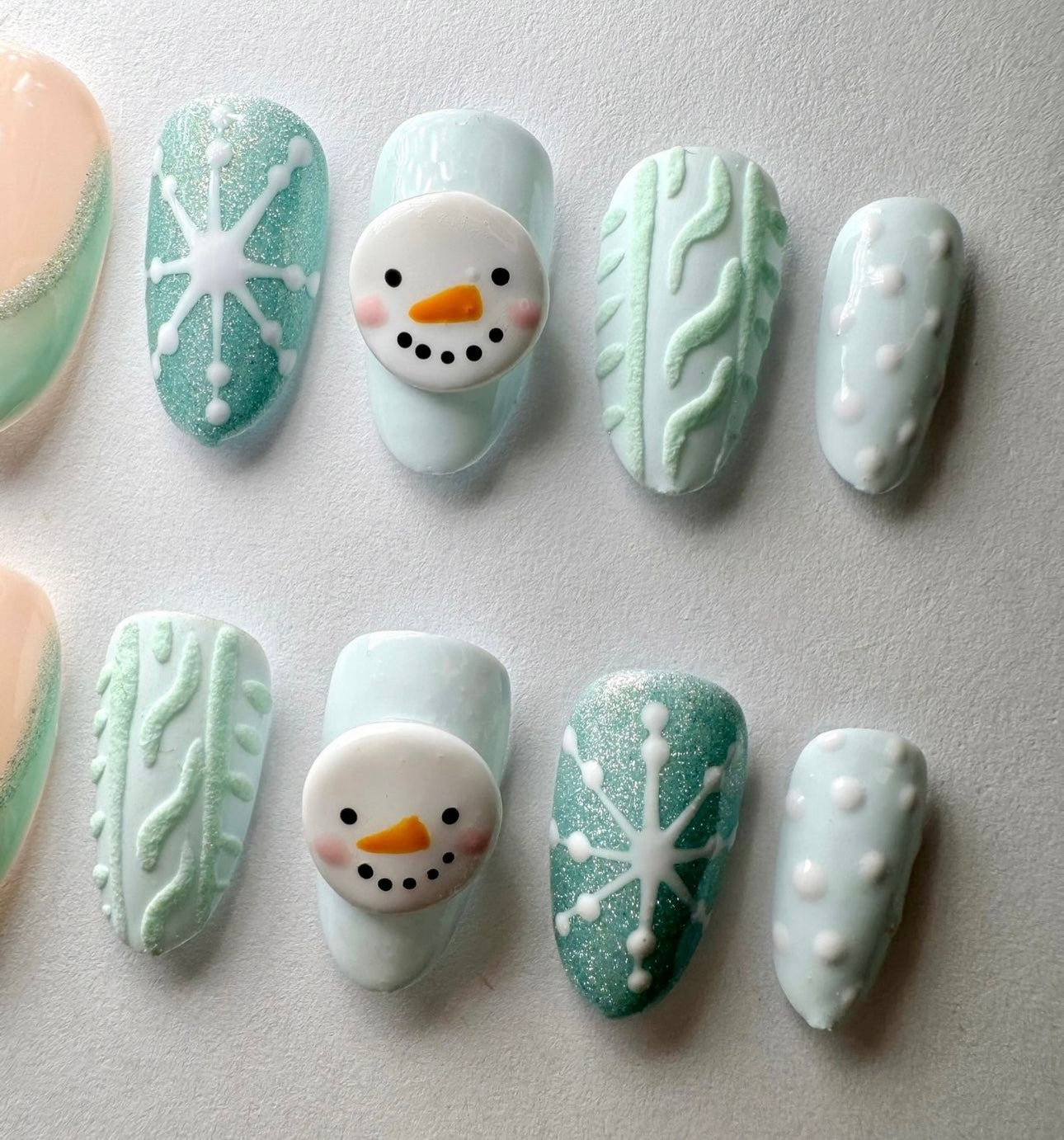 Press on nails| Winter Wonderland