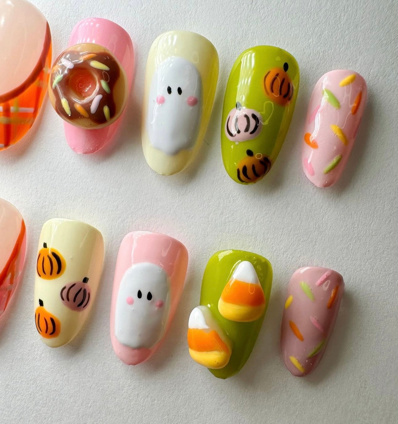 Press on nails| Halloween sweet tooth