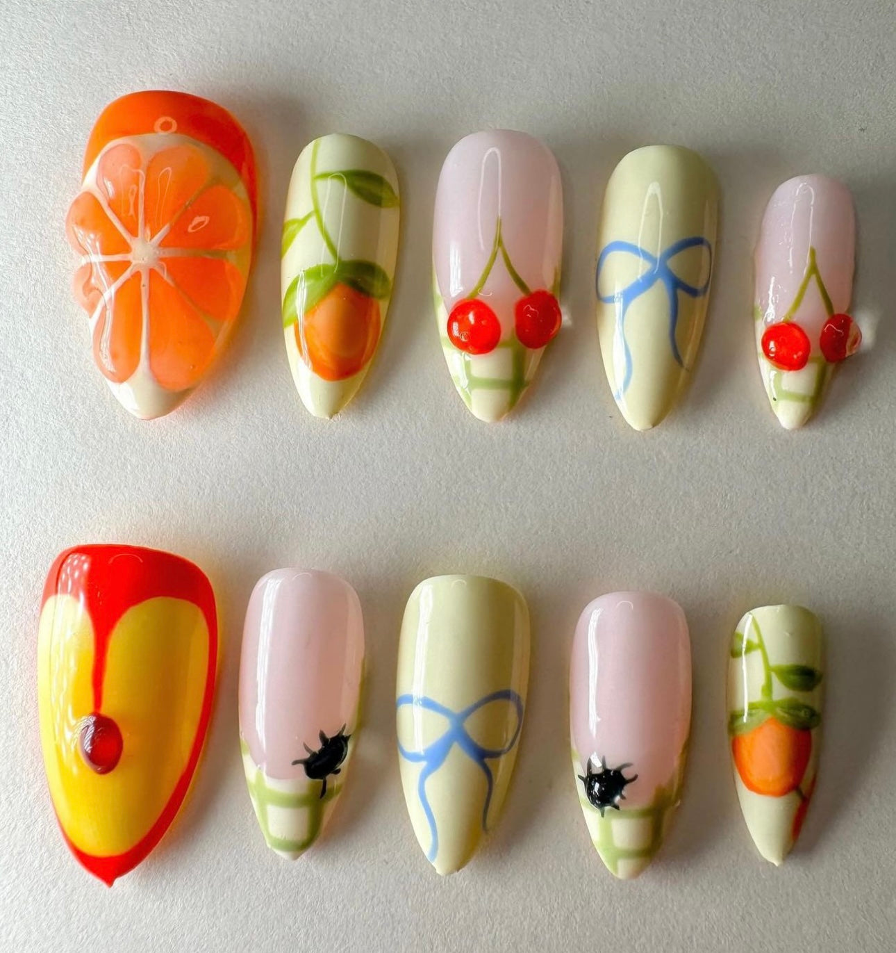 Press on nails| Spring is in the air set